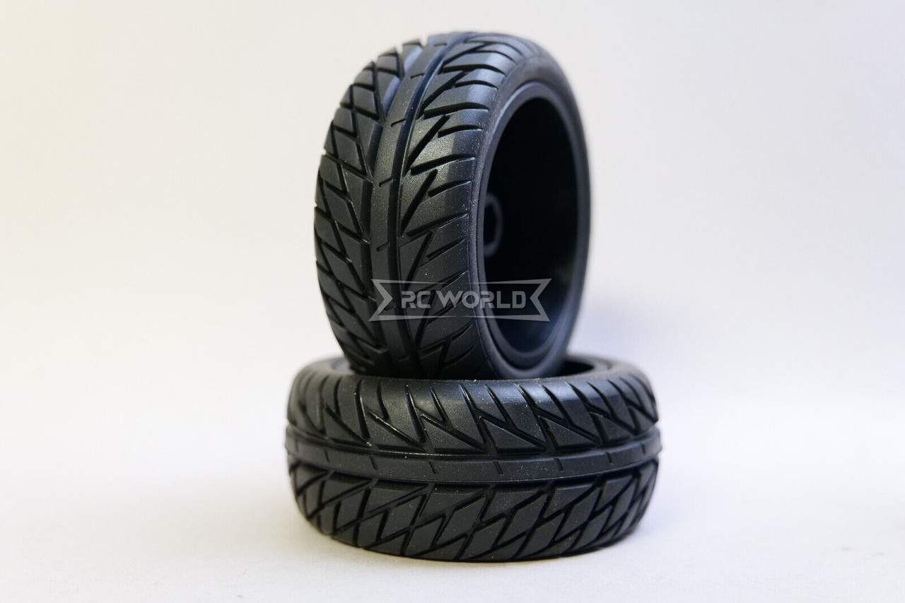 1/10 Short Course WHEELS + TIRES Street Tread 120mm (4pcs)