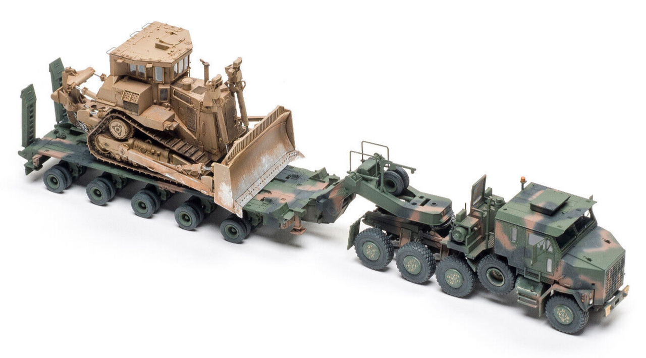 Takom 1/72 M1070 & M1000 w/D9R 70 Ton Tank Transporter w/Bulldozer 