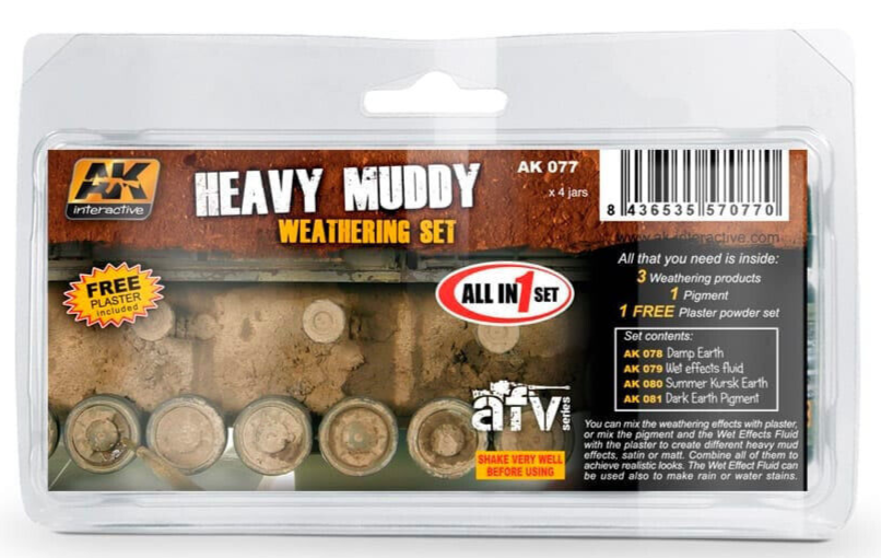 AK Interactive Early Panzer Weathering Set - 3x35 Ml Modellbau-Farben Für Panzer-Alterung