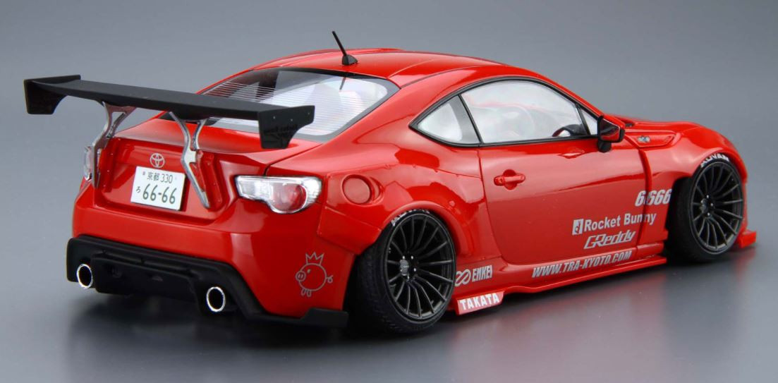 Aoshima 06186 Toyota 1986 12 Greddy & Rocket Bunny Enkei Ver. 1/24 Mod – A-Z Toy Hobby