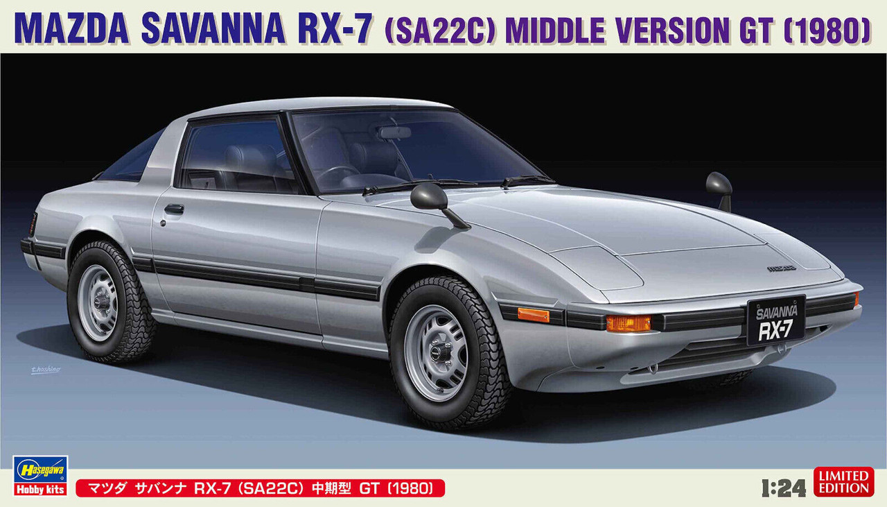 Hasegawa 1/24 1990 Mazda Savanna Rx-7 (SA22C) GT Plastic Model Kit