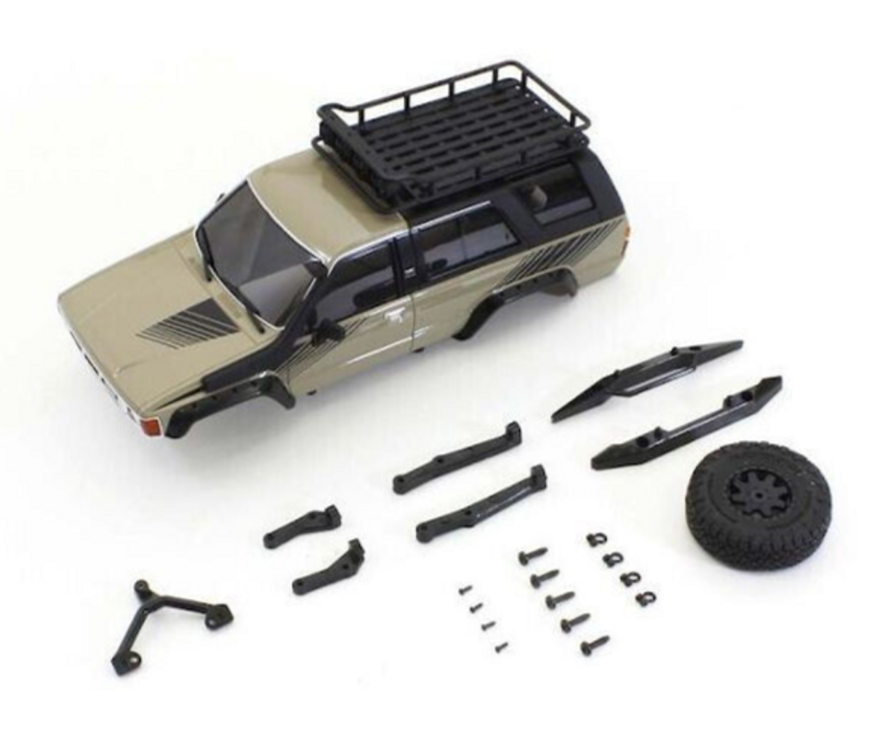 新品未開封 京商MINI-Z 4x4 トヨタ4Runner ボディ Kyosho 1/28 Mini Z TOYOTA 4RUNNER Body W/ ACC -WHITE