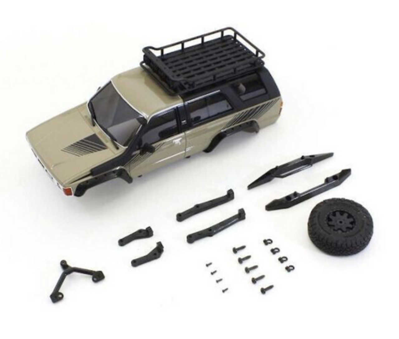 Kyosho 1/28 Mini Z TOYOTA 4RUNNER Body W/ ACC -WHITE-Unpainted MXN04