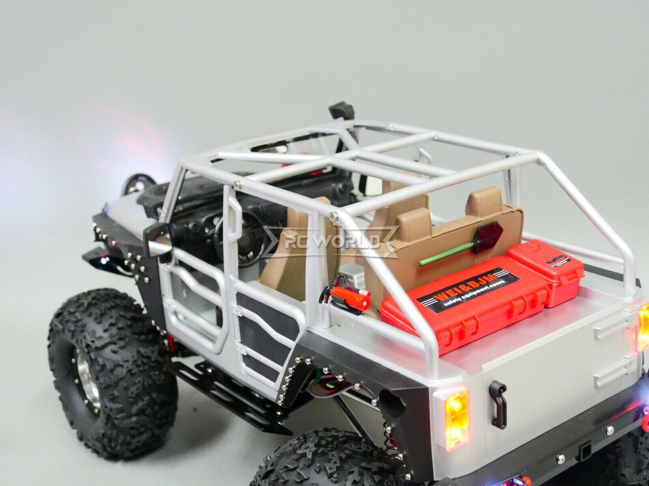 RC 1/10 JEEP Wrangler Rubicon Hard BODY Bikini Top W/ Nerf Bar