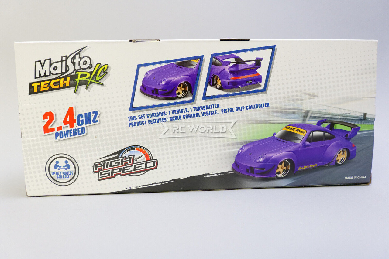 RC 1/24 PORSCHE 911 TURBO RWB 2WD RC Toy Car *PURPLE* -RTR
