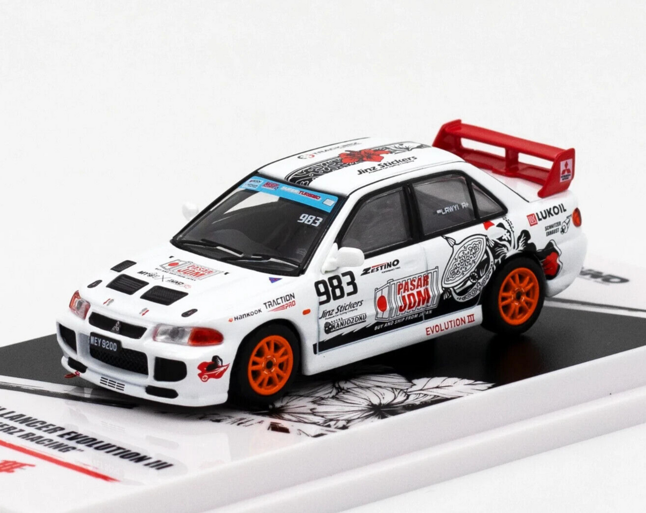 ミニカー hpi Mitsubishi Lancer Evolution III 1996 HPI 1:43 Mitsubishi Lancer Evolution III #8 Rally Safari