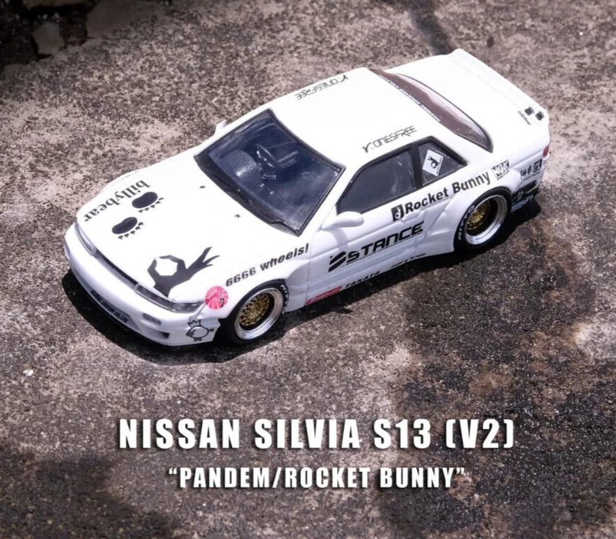 1/64 日産 シルビア S13 ROCKET BUNNY V2 イエロー/新品 1⁄64 Nissan