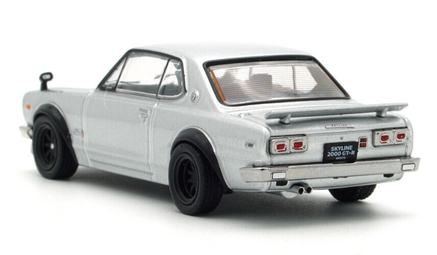 1/64 NISSAN SKYLINE 2000 GT-R KPGC10 Expo Die cast Model Car -WHITE-