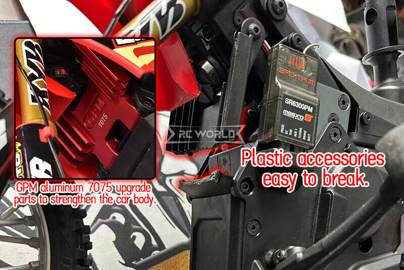 For 1/4 Losi Promoto Bike FRONT GRILL HEAT SINK Cover Metal