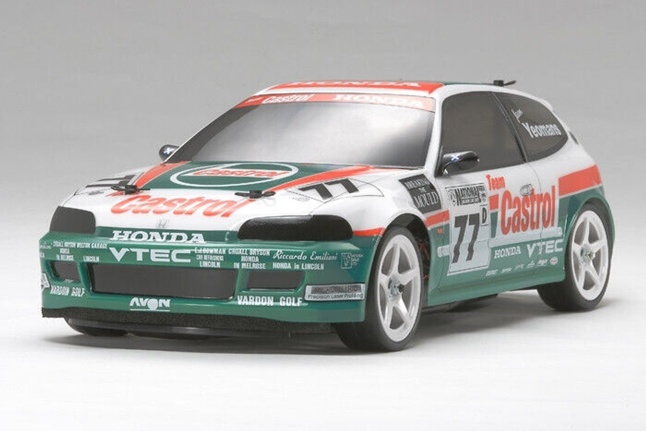 Tamiya 1/10 Body Shell HONDA CIVIC Hatchback Team CASTROL 