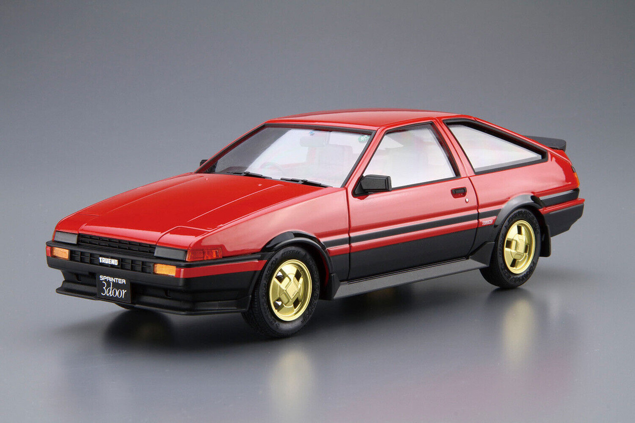 AOSHIMA 1:24 THE Model Car No.5 Toyota AE86 Sprinter Toreno GT-APEX