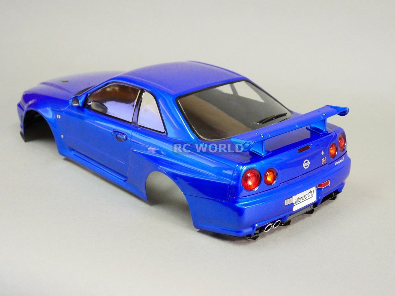 NISSAN SKYLINE Kenmeri GTR ラジコンカー パールブルー ASC MA-020S NISSAN SKYLINE GT-R R34 V.specⅡNur Metallic Blue