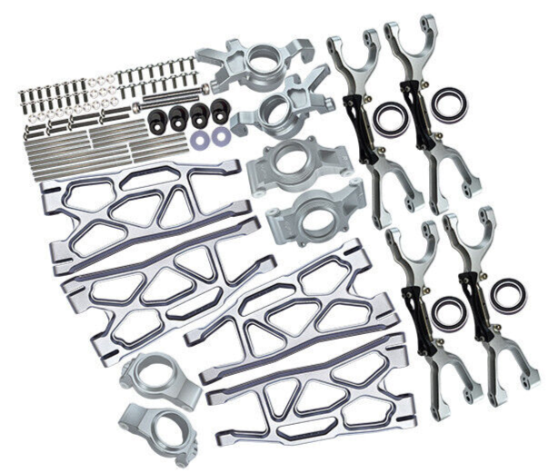 GPM For Traxxas X-Maxx METAL UPGRADE SET Arms, Knuckles, Hubs
