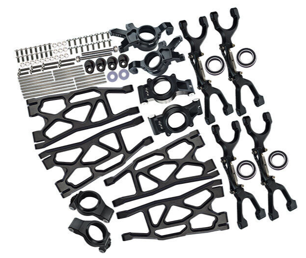 GPM For Traxxas X-Maxx METAL UPGRADE SET Arms, Knuckles, Hubs