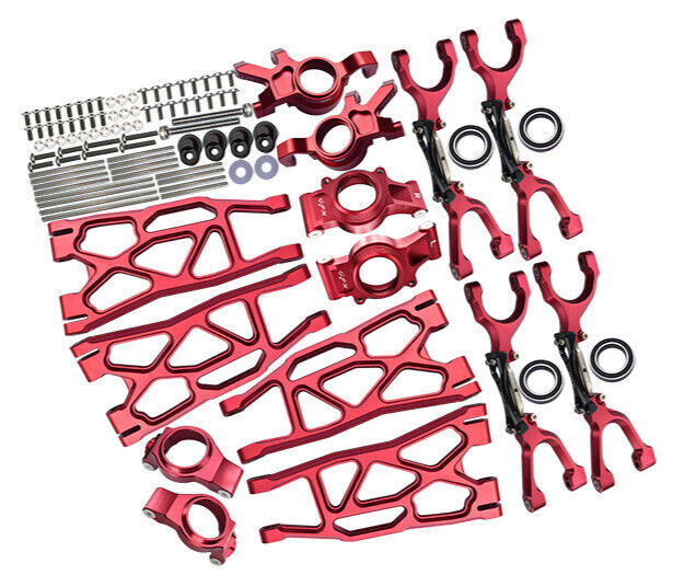 GPM For Traxxas X-Maxx METAL UPGRADE SET Arms, Knuckles, Hubs