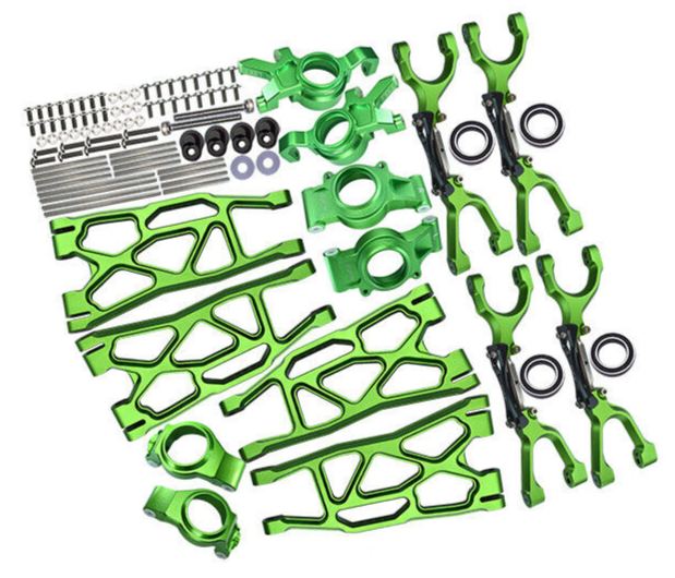 GPM For Traxxas X-Maxx METAL UPGRADE SET Arms, Knuckles, Hubs