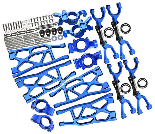 GPM For Traxxas X-Maxx METAL UPGRADE SET Arms, Knuckles, Hubs