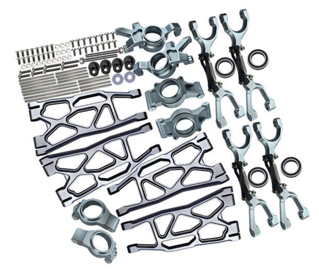 GPM トラクサスX-MAXX用強化ドライブシャフト&ドライブジョイント GPM For Traxxas X-Maxx METAL UPGRADE SET Arms, Knuckles, Hubs