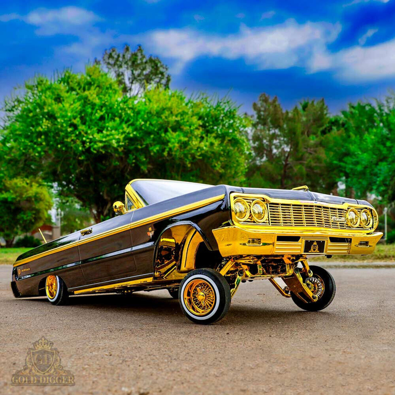 RedCat GOLD CHROME Parts TRANSMISSION Case w/ GEAR Cover