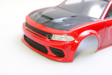 RC 1/10 Car Body DODGE CHARGER SRT *FINISHED* -RED-