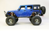 RC 1/10 JEEP WRANGLER RUBICON Unlimited Body w/ Roof Rack -GUN-