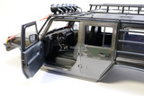 RC 1/10 JEEP WRANGLER RUBICON Unlimited Body w/ Roof Rack -GUN-