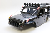 RC 1/10 JEEP WRANGLER RUBICON Unlimited Body w/ Roof Rack -GUN-