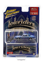 JL 1/64 Die Cast 1984 OLDSMOBILE CUTLASS Low Rider W/ Figure -BLUE-