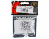 DS Racing 1/10 SCALE NUTS -SHORT CHROME (24 PCS) #DEN-1C