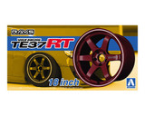 Aoshima 1/24 VOLK RACING TE37RT 18inch Model Wheel Set