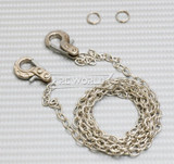 1/10 Scale METAL CHAIN W/ LATCH Hook SILVER Chain 36" Long -SILVER-