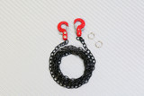 1/10 Scale METAL CHAIN W/ LATCH Hook BLACK Chain 36" Long -SILVER-