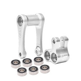 For 1/4 Losi Promoto Bike KNUCKLE & PULL ROD Metal Upgrade #MX030 -SILVER-