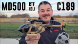RC HELICOPTER 5 Blade HUGHES MD500 W/ Gyro 6CH 2.4ghz-RTF-*RED*