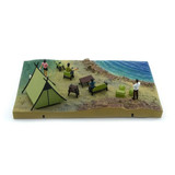 1/64 DIORAMA SCENE Set CAMP SITE *ORANGE TENTS* For Models -64BDOR003