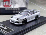 1/64 Metal NISSAN 180SX w/ Pop Up/Interior/Engine Model Car *LIMITED* -SILVER-