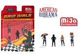 American Diorama 1/64 GRID GIRLS Die Cast FIGURES