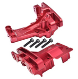 GPM For Traxxas FRONT + REAR BULKHEAD For 1/5 X MAXX 8S XRT 8S #XRT1213 -RED-