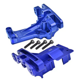 GPM For Traxxas FRONT + REAR BULKHEAD For 1/5 X MAXX 8S XRT 8S #XRT1213 -BLUE-