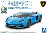 Aoshima 1/32 LAMBORGHINI AVENTADOR S Plastic Model Kit *BLUE*