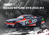 1/64 Die Cast NISSAN SKYLINE GT-R R33 #11 "RAZO TRAMPIO" N1 1995 Model Car