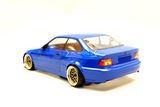 RC 1/10 Body Shell BMW E36 M3 COUPE V2 *BLUE*