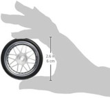 Kawada 1/10 Car Wheels MESH PLATED W/ DRIFT TIRES Set (2PCS) 50mmx26mm #TU47D3