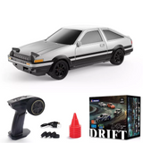 RC 1/43 Mini TOYOTA AE86 TRUENO DRIFT CAR AWD W/ GYRO + LED Lights -RTR-