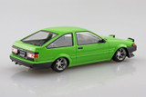 Aoshima 1/32 TOYOTA SPRINTER TRUENO Custom Wheels Snap Model Kit *GREEN*