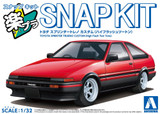 Aoshima 1/32 TOYOTA SPRINTER TRUENO Custom Wheels Snap Model Kit *RED*