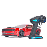 RC 1/10 DODGE CHALLENGER HELLCAT SRT Brushless AWD Drift Car w/ LED -RTR- *RED*