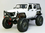 1/10 Scale JEEP WRANGLER RUBICON Hard Body Shell 4 Door WHITE