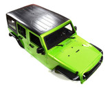 1/10 Scale JEEP WRANGLER RUBICON Hard Body Shell 4 Door -GREEN-