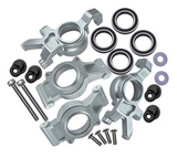GPM For Traxxas OVERSIZE KNUCKLE ARMS For 1/5 X MAXX 4X4 6S/8S #TXM2122L -SILVER-